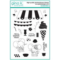 Gina K Designs - Clear Photopolymer Stamps - Ice Cream Social