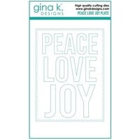 Gina K Designs - Dies - Peace Love and Joy Plate