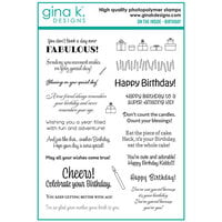 Gina K Designs - Clear Photopolymer Stamps - On The Inside - Birthday