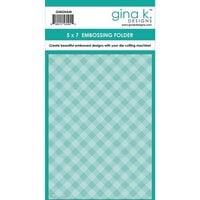 Gina K Designs - Embossing Folder - Gingham