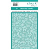 Gina K Designs - Embossing Folder - Holiday Flora