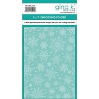 Gina K Designs - Embossing Folder - Snowflakes