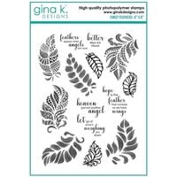 Gina K Designs - Clear Photopolymer Stamps - Fancy Feathers