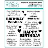 Gina K Designs - Clear Photopolymer Stamps - Birthday Cheer Mini