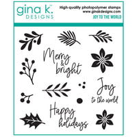 Gina K Designs - Clear Photopolymer Stamps - Joy To The World