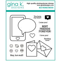 Gina K Designs - Clear Photopolymer Stamps - Best Friends Forever