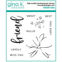 Gina K Designs - Clear Photopolymer Stamps - Modern Floral