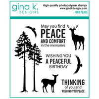Gina K Designs - Clear Photopolymer Stamps - Find Peace