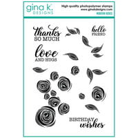 Gina K Designs - Clear Photopolymer Stamps - Modern Roses