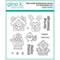 Gina K Designs - Clear Photopolymer Stamps - Spring Friends