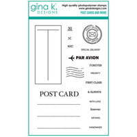 Gina K Designs - Clear Photopolymer Stamps - Post Cards And More
