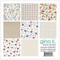 Gina K Designs - 6 x 6 Paper Pack - Autumn Splendor
