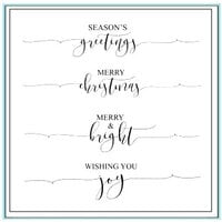 Gina K Designs - Clear Photopolymer Stamps - Scripty Holiday Mini