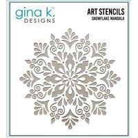 Gina K Designs - Stencils - Snowflake Mandala