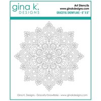 Gina K Designs - Stencils - Graceful Snowflake