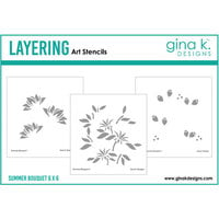 Gina K Designs - Stencils - Summer Bouquet