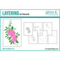 Gina K Designs - Stencils - Lovely Flowers