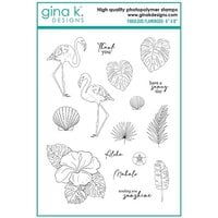 Gina K Designs - Clear Photopolymer Stamps - Fabulous Flamingos