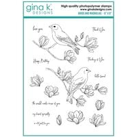 Gina K Designs - Clear Photopolymer Stamps - Birds and Magnolias