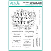 Gina K Designs - Clear Photopolymer Stamps - I Just Wanted to Say Thank You