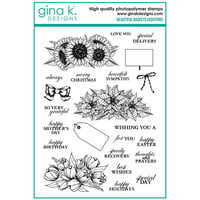 Gina K Designs - Clear Photopolymer Stamps - Beautiful Baskets Additions