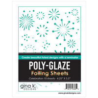 Gina K Designs - Poly-Glaze Foiling Sheets - Celebration