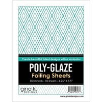 Gina K Designs - Poly-Glaze Foiling Sheets - Diamonds