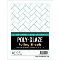 Gina K Designs - Poly-Glaze Foiling Sheets - Delicate Basket