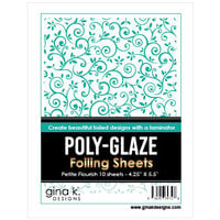 Gina K Designs - Poly-Glaze Foiling Sheets - Petite Flourish