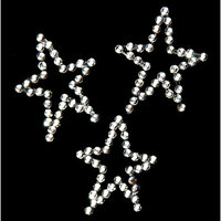 Glitz Design - Frosting Collection - Self-Adhesive Rhinestones - Frosting Stars, CLEARANCE