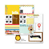 Glitz Design - Color Me Happy Collection - 12 x 12 Double Sided Paper - Bits and Pieces