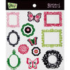 Glitz Design - Maya Collection - Glitzers - Transparent Stickers with Jewels