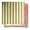 Glitz Design - Joyeux Noel Collection - Christmas - 12 x 12 Double Sided Paper - Stripe