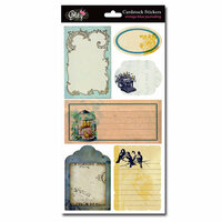 Glitz Design - Vintage Blue Collection - Cardstock Stickers - Journaling