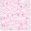 Hambly Studios - Screen Prints - 12 x 12 Overlay Transparency - Sweet Tooth - Pink