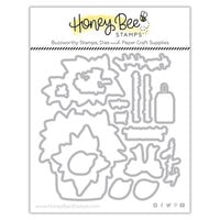 Honey Bee Stamps - Make It Merry Collection - Christmas - Honey Cuts - Steel Craft Dies - Potted Poinsettia