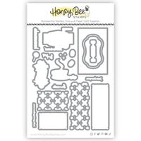 Honey Bee Stamps - Heartfelt Harvest Collection - Honey Cuts - Steel Craft Dies - Vintage Gift Card Box - Fall Treats