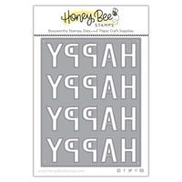 Honey Bee Stamps - Birthday Bliss Collection - Honey Cuts - Steel Craft Dies - Happy Happy Happy A2 Cover Plate