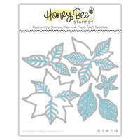Honey Bee Stamps - Make It Merry Collection - Christmas - Honey Cuts - Steel Craft Dies - Lovely Layers - Poinsettia