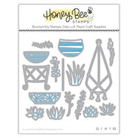 Honey Bee Stamps - The Perfect Day Collection - Honey Cuts - Steel Craft Dies - Succulent Garden Builder