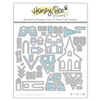 Honey Bee Stamps - Make It Merry Collection - Christmas - Honey Cuts - Steel Craft Dies - Winter Village