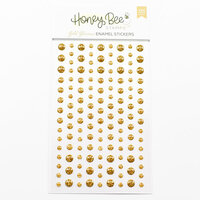 Honey Bee Stamps - Make It Merry Collection - Christmas - Enamel Stickers - Gold Glimmer