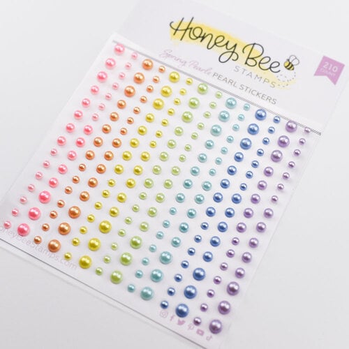 Honey Bee Stamps - Rainbow Dreams Collection - Pearl Stickers - Spring  Pearls