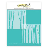 Honey Bee Stamps - Stencils - Layering Birch Trees