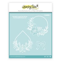 Honey Bee Stamps - Make It Merry Collection - Christmas - Stencils - Elegant Floral Frames