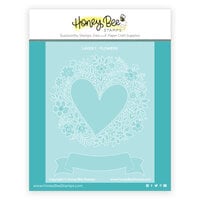 Honey Bee Stamps - Happy Hearts Collection - Stencils - A Little Note