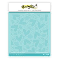 Honey Bee Stamps - Happy Hearts Collection - Stencils - Hearts In Bloom