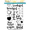 Honey Bee Stamps - Clear Acrylic Stamps - Beautiful Life