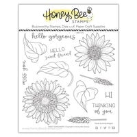 Honey Bee Stamps - Clear Photopolymer Stamps - Sweet Sunflowers