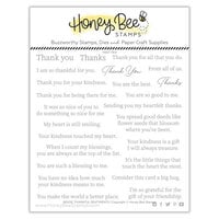 Honey Bee Stamps - Autumn Splendor Collection - Clear Photopolymer Stamps - Inside Thankful Sentiments